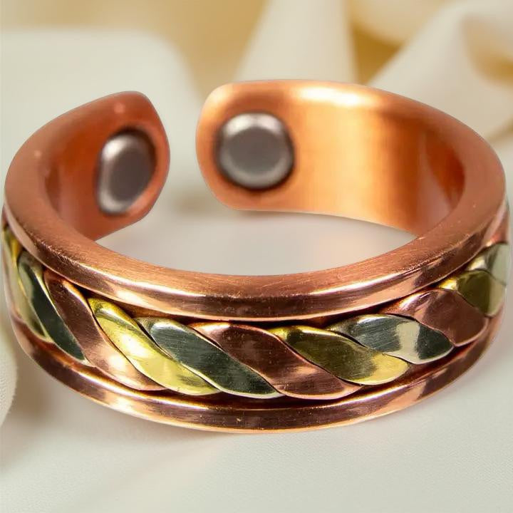Copper Plus Twisted Style Adjustable Ring FB1891 🌿
