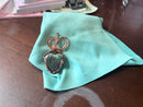 Gemstone hearts wire wrapped in Sterling Silver or Copper FB1121