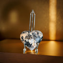 Black Tourmaline with Feldspar Heart from Brazil FB2887 💗