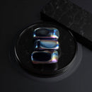 Magnetic Hematite Tumbled Stones, Rainbow Aura and Classic Silver 💙