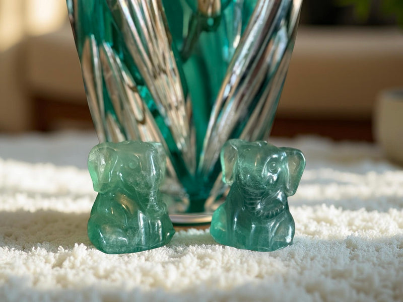 Green Fluorite Sitting Elephant FB2003 🐘