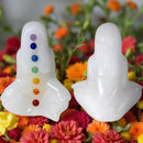 White Jade Chakra Yoga Lady FB3379 🌸