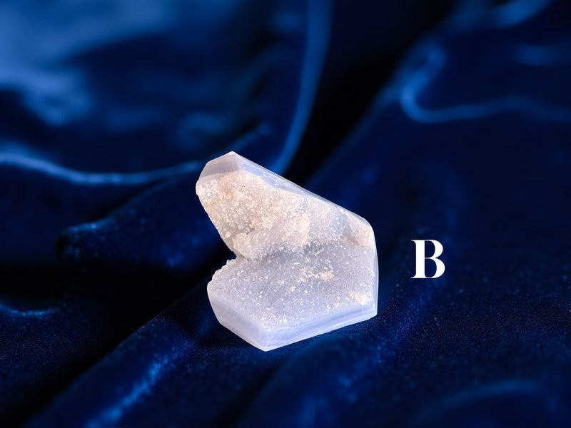 Blue Lace Agate Druzy Free Form Pieces FB1956 💙