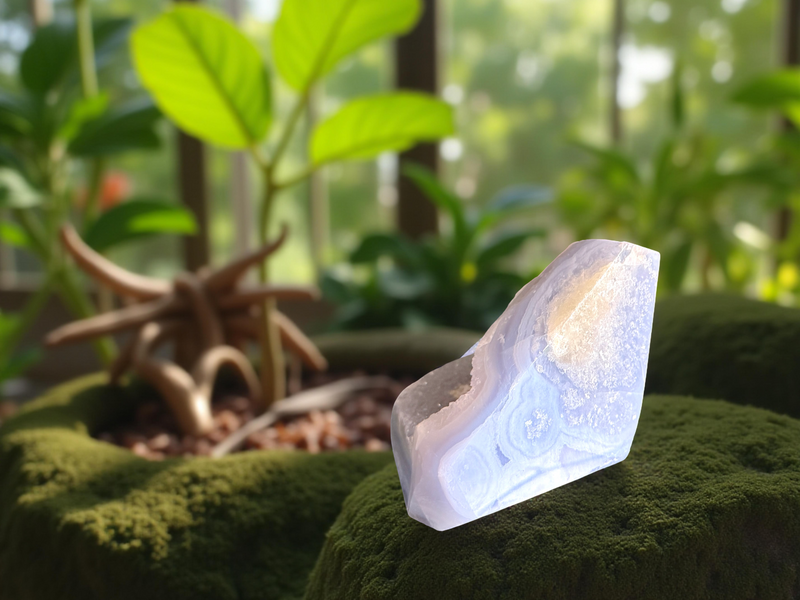 Blue Lace Agate Druzy Free Form Pieces FB1956 💙