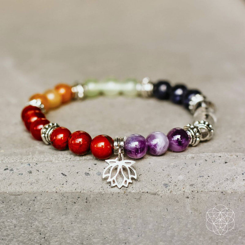 7 Chakra Bracelet and Stones Set CI97X 💚