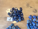 Tumbled Lapis Lazuli, cube like shapes - Stone of Awareness, Depression, Grief, Inner Power &Third Eye