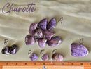 Charoite Tumbled Stones, Assorted Sizes, Excellent Color FB2625  🌿