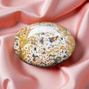 Ocean Jasper Flat Oval Hand Pebbles for joy, happiness and contentment FB1359 🧡