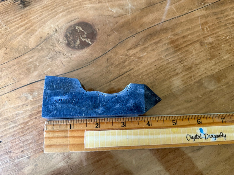 Fossilized Blue Coral Point (Tower) from Madagascar for nurturing, protection 🌸 FB2394