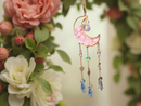 Celestial Moon and Stars Sun Catcher, Rose Quartz or Amethyst FB2265 ✨