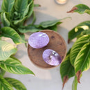Amethyst Hand Pebble for powerful healing and stress relief FB3007