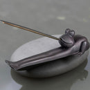 Ceramic Yoga Frog Incense Holder FB1868 🌵