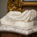 Prayerful Hands, Chips, Tumbled stones holder, Gypsum FB1285 🌼