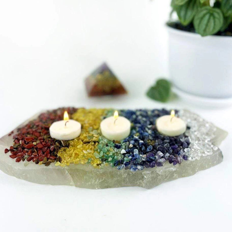 Chakra Gemstone Chips, Set of 7 Pouches FB3224 💗🌟💗