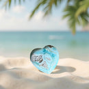 Blue Aragonite Carved Hearts FB2540 💦