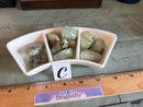 Tumbled Prehnite with Epidote & Black Tourmaline