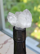 Crystal Bottle Stopper Amethyst or Clear Quartz Wine Stopper - Feng Shui FB3213 🎀