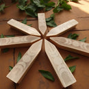 Selenite Charging Plate with Flower of Life Moon Phase Etching FB1985 💎