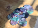 Rainbow Fluorite Oval Worry Stone FB1661 🦋