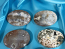 Ocean Jasper Flat Oval Hand Pebbles for joy, happiness and contentment FB1359 🧡