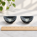 Chrysanthemum Stone Half Moon Bowls for your personal altar or sacred space