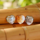 Fire Agate Medium Hearts, shielding, grounding, emotional balance FB1903 🧡