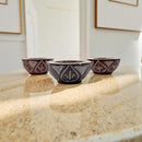 Red Soapstone Tealight Candle or Cone Incense Holders, Set of 3 FB1697 🌺