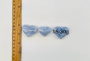 Blue Lace Agate Small Hearts from South Africa FB1291 💙