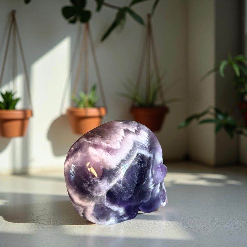 Chevron Amethyst Skull FB2992 💜💀💜