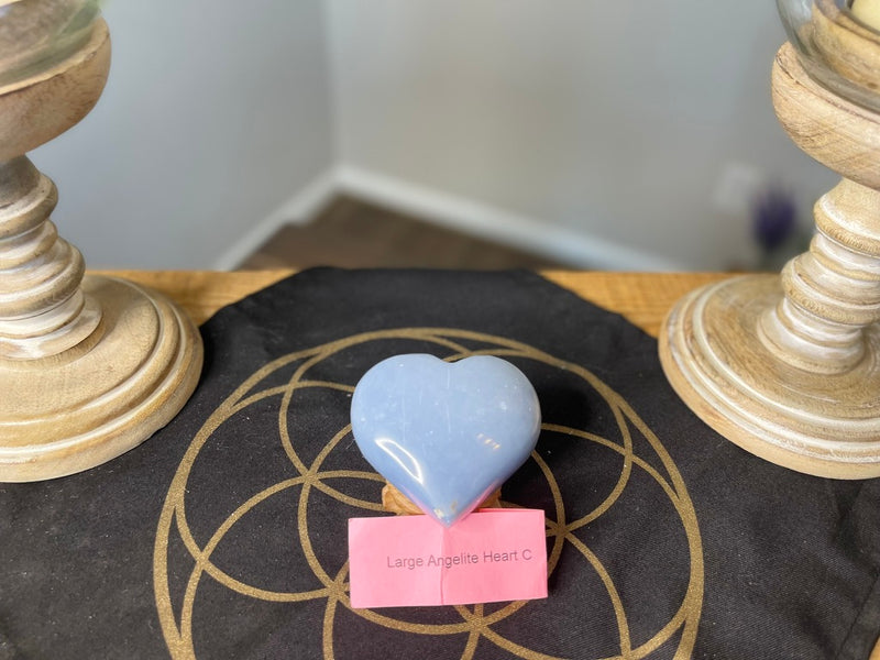 Large Angelite 💙Heart💙 from Peru FB1403