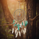Natural River Stone, Flower of Life Dream Catcher FB1381 🌟