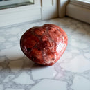 Brecciated Jasper, Rhodonite, or Amethyst Chevron Puffy Pocket Hearts FB1427 💜