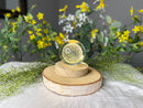 Holographic 3-D Clear Sphere with Lighted Wood Stand FB3241 🌿