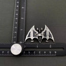 Abalone Shell Silver Tone Bat Pendant /  Brooch 🧚 FB1733