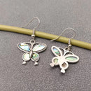 Abalone Butterfly Dangle Earrings 💚💦💚 FB2712