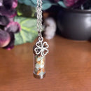 Abundance Spell Jar Crystal Amulet Charm / Pendant FB3166 🧹
