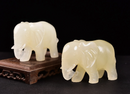 Afghan Jade Elephant Figurine Animal / Spirit Totem FB1128 💙🐘💙