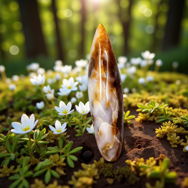 Agate Torch Freeform 🧡 CD-10341