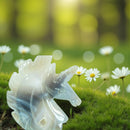 Agate Drusy Unicorn Figurine Carving FB3324 💠