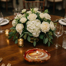 Natural Agate Oil Candle with Forever Wick, Spa Gift Box, and Natural Lamp Oil 💚 FB2350