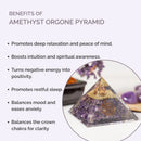 Amethyst Orgone / Orgonite with Copper Spiral Pyramid FB3343 🪽