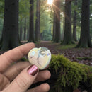 Angel Aura White Howlite Small Puffy Hearts for awareness and calm FB2382