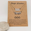 Angel Numbers Necklace FB2519 🪽💗🪽