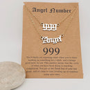 Angel Numbers Necklace FB2519 🪽💗🪽
