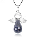 Angel Teardrop Stone Necklace FB1389 🪽