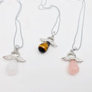 Angel Teardrop Stone Necklace FB1389 🪽