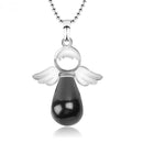Angel Teardrop Stone Necklace FB1389 🪽
