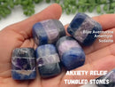Anxiety Relief Tumbled Stones, Amethyst, Sodalite, Blue Aventurine 💠