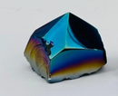 Rainbow Titanium Aura Natural and Polished Top Black Obsidian Points FB1162 💜🧡💚