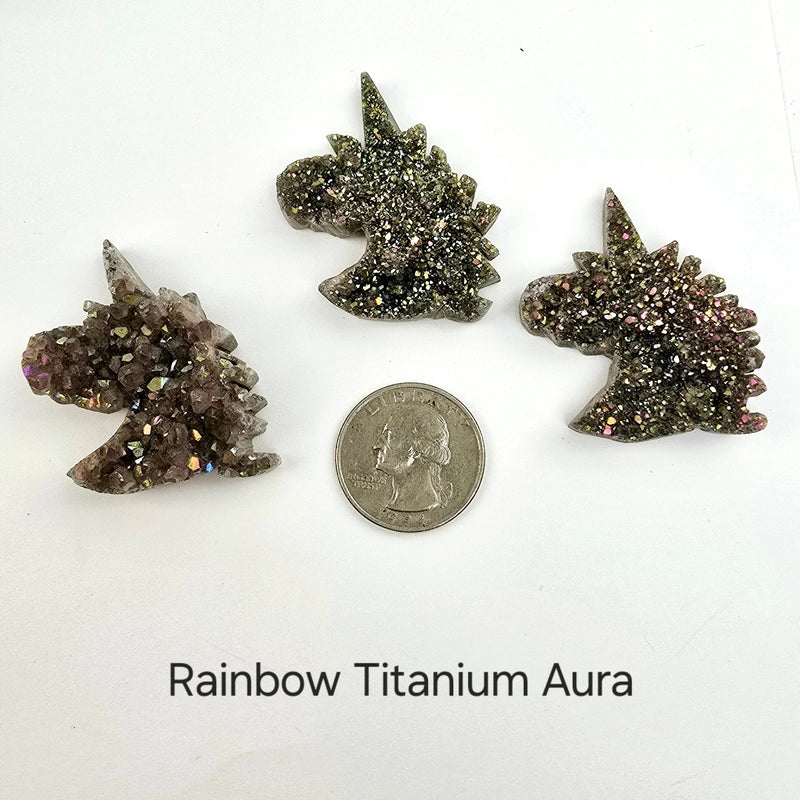 Angel Aura or Titanium Aura Drusy Uniorn Cabochon FB2901 💖🌼💖